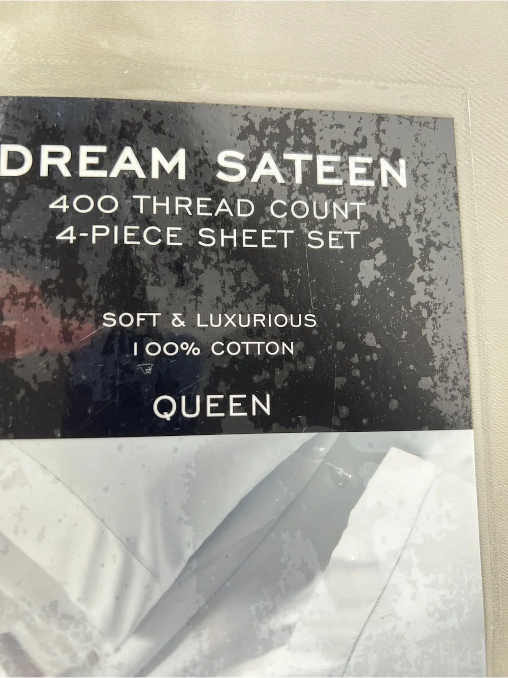 Wamsutta Dream Zone Queen Sheet Set Tan Sateen 400 TC Luxury Cotton 4 Pc NEW
